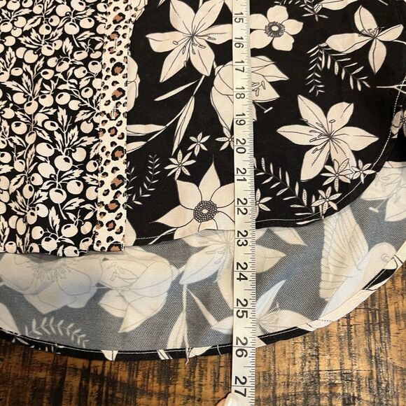 Anthropologie Maeve Fern Shirt Button Up Mix Media XS 227 - Picture 8 of 8